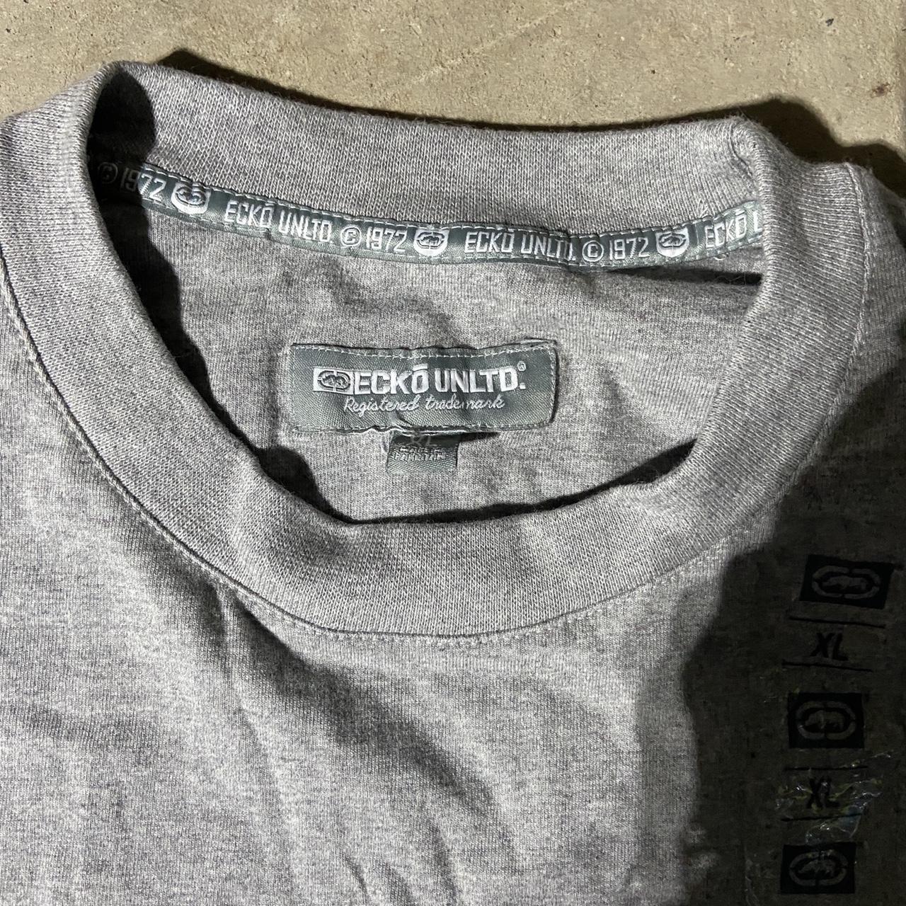 Ecko Unltd. Men's Grey T-shirt | Depop