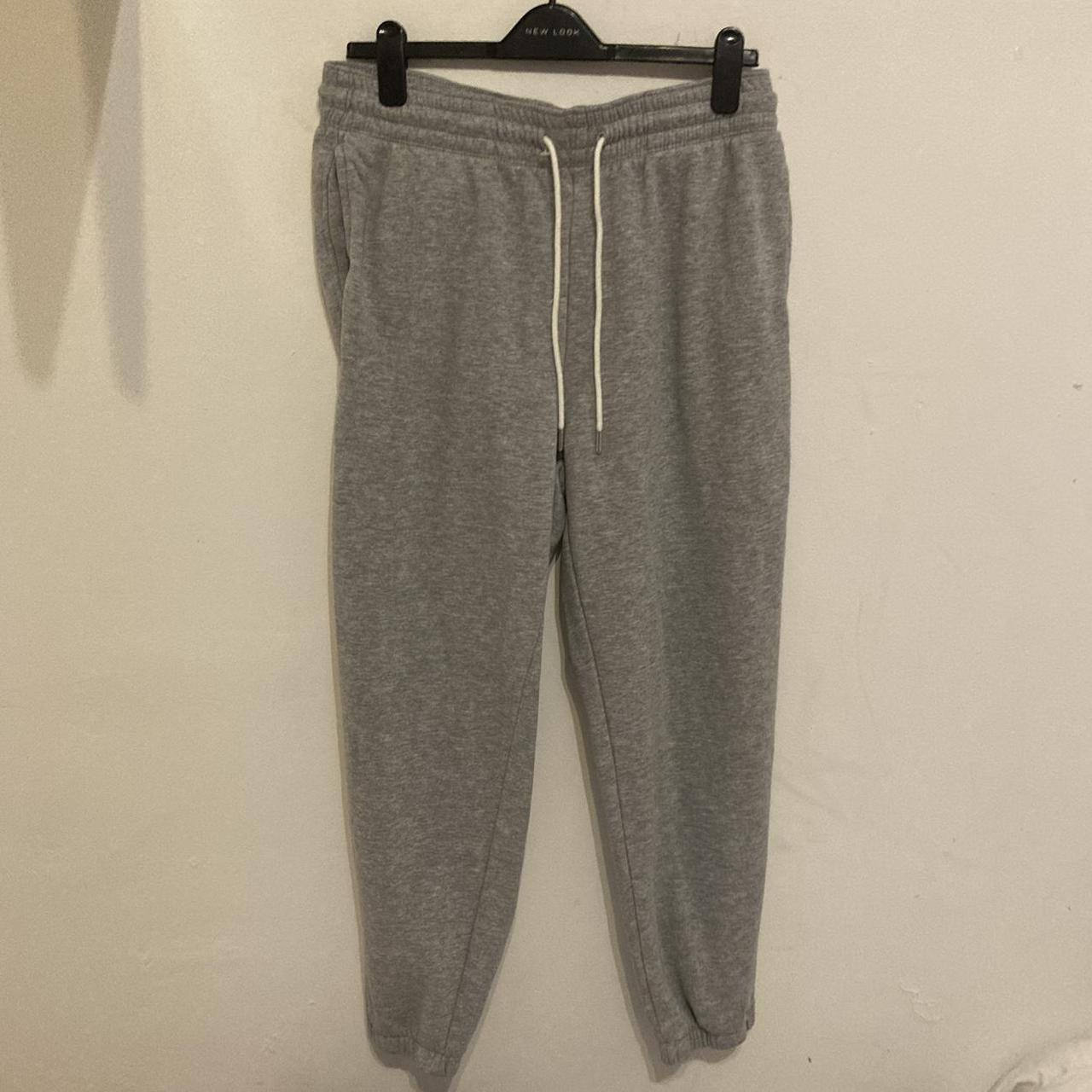 Grey H&M sweat pants / trackie bottoms /... - Depop