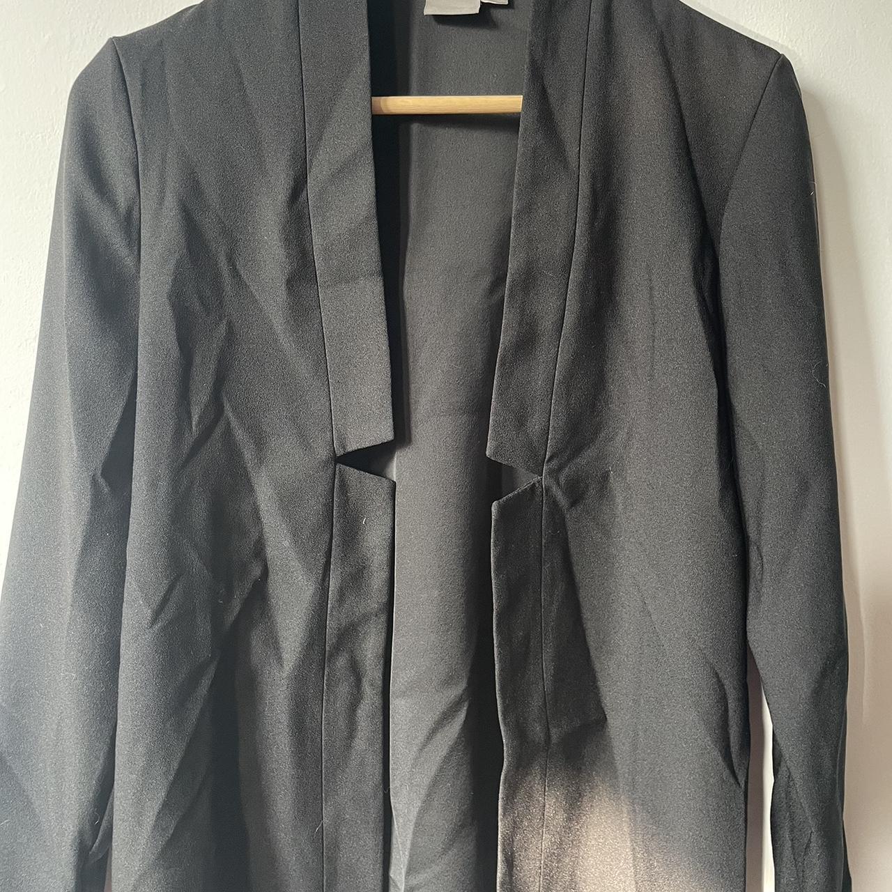 ASOS un padded black blazer Waist length Size 4 - Depop