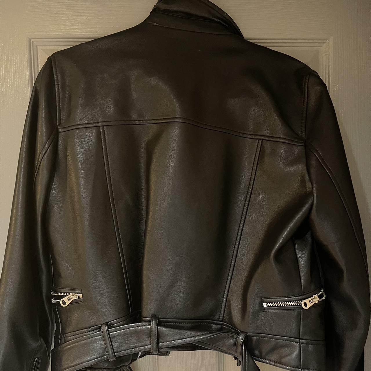 Vintage Zara Leather Jacket. Good Condition,... - Depop