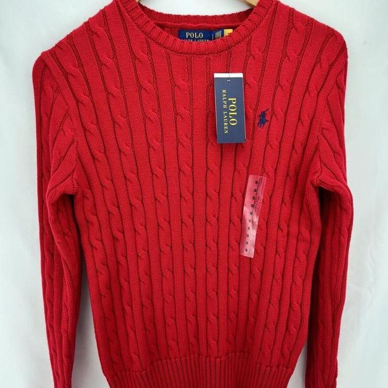 Polo Ralph Lauren red sweater Worn once Size S but... - Depop