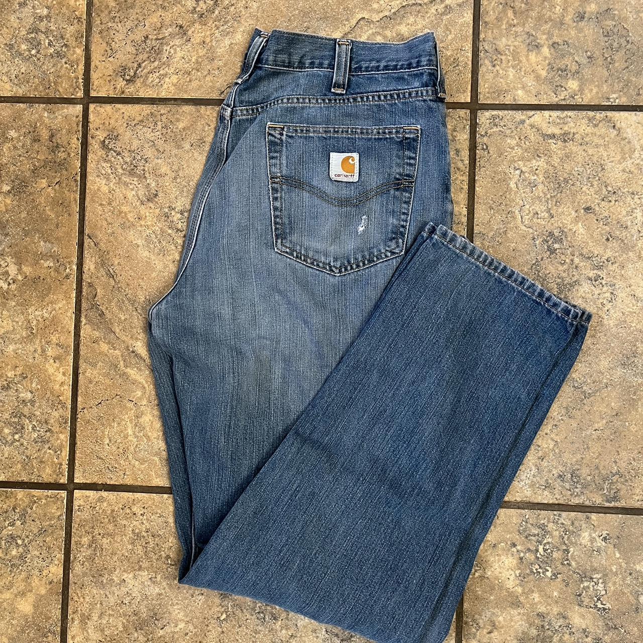 Beautiful Carhartt Jeans Size 36x34 The color and... - Depop