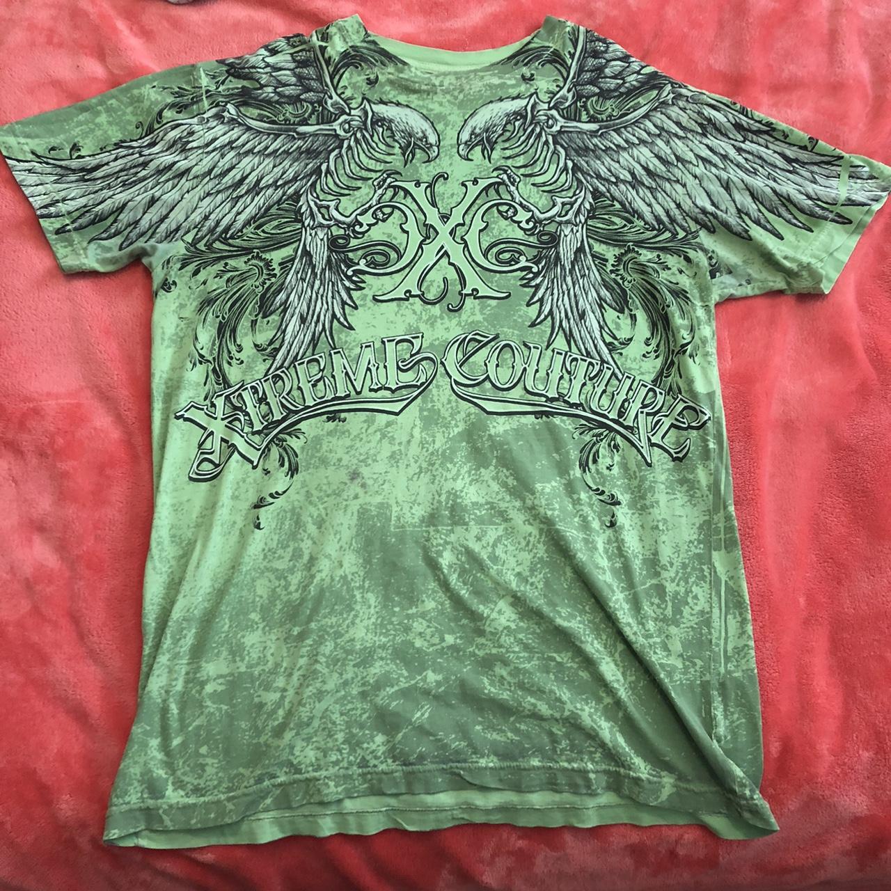 super rare xtreme couture wing print t shirt, this... - Depop