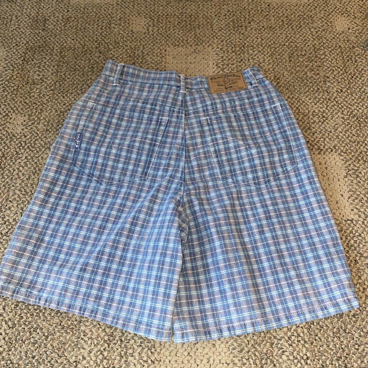 Kikomo plaid shorts Waist 27” Rise 13” Hip... - Depop