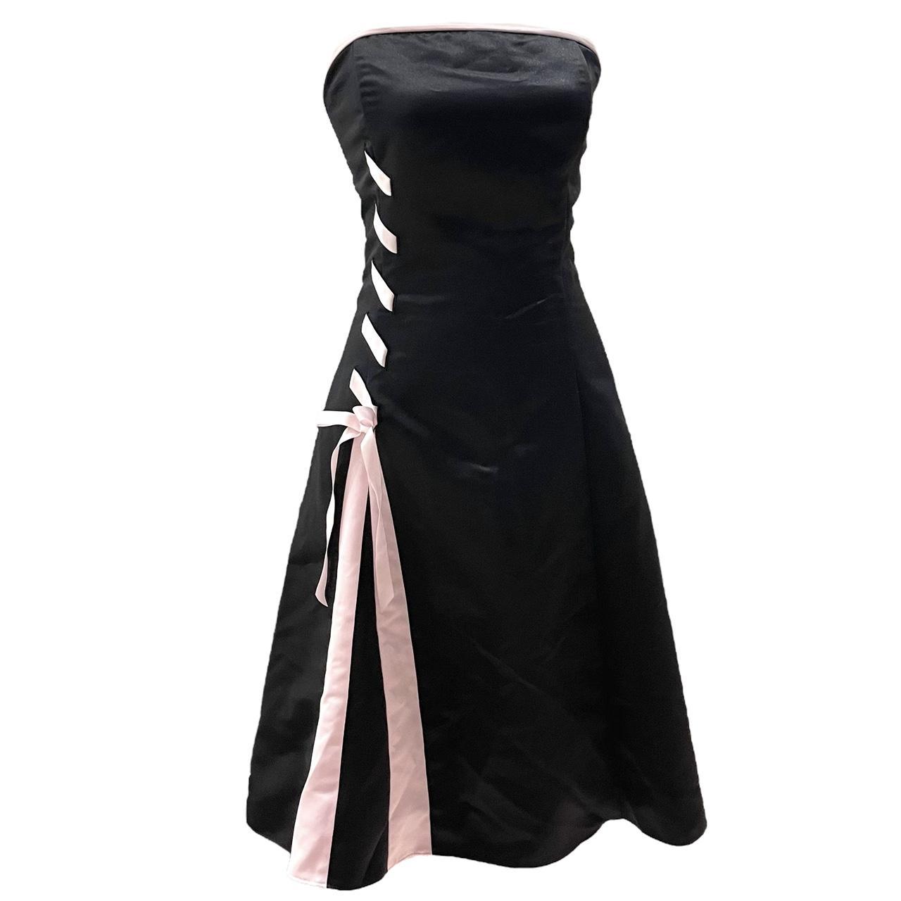Gunne Sax Women's Black and Pink Dress