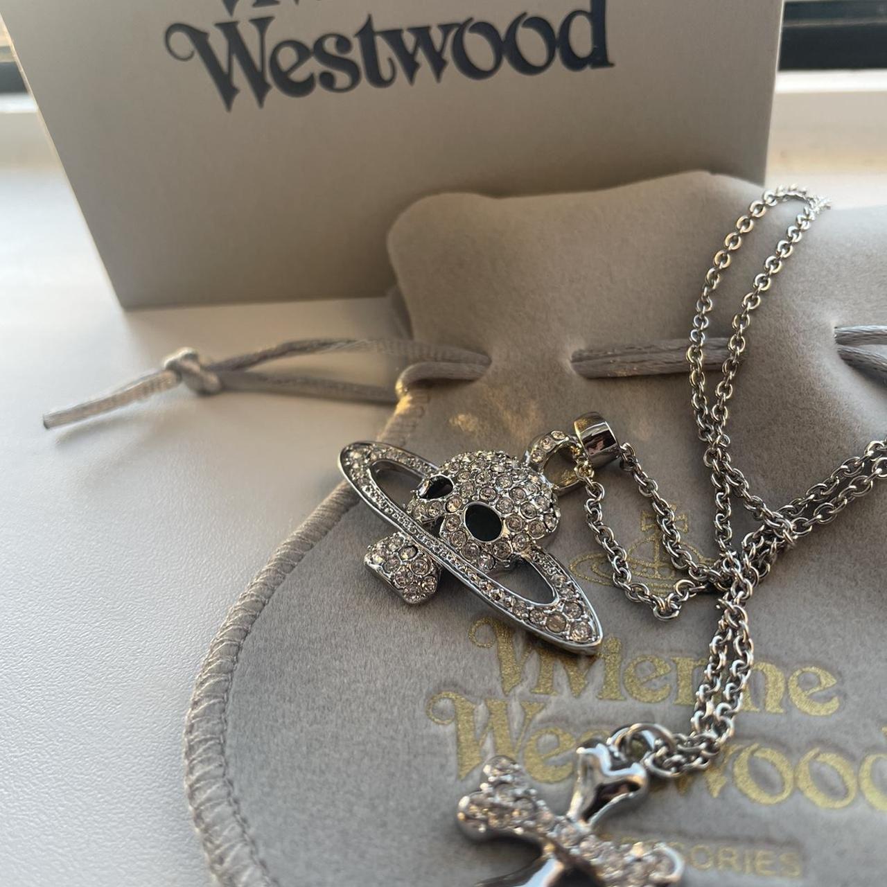 Vivienne Westwood Women's Silver and Black Jewellery | Depop