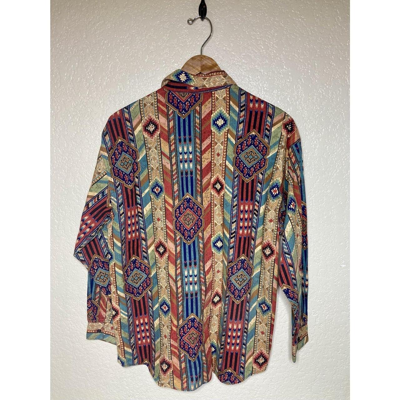 Copper Key Women's Blouse - Multi - M – VTG Coppe… - image 2