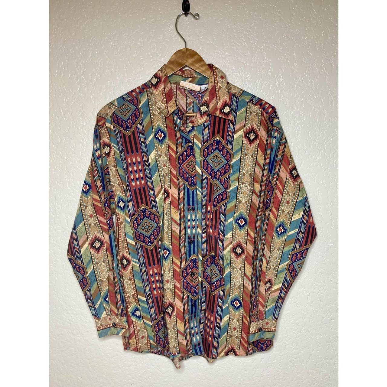 Copper Key Women's Blouse - Multi - M – VTG Coppe… - image 1