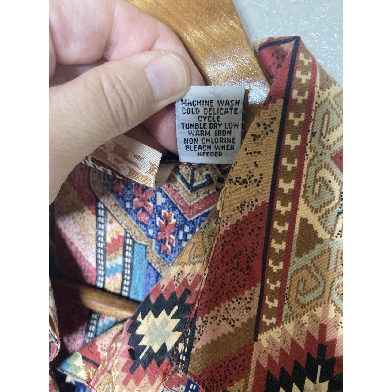 Copper Key Women's Blouse - Multi - M – VTG Coppe… - image 7