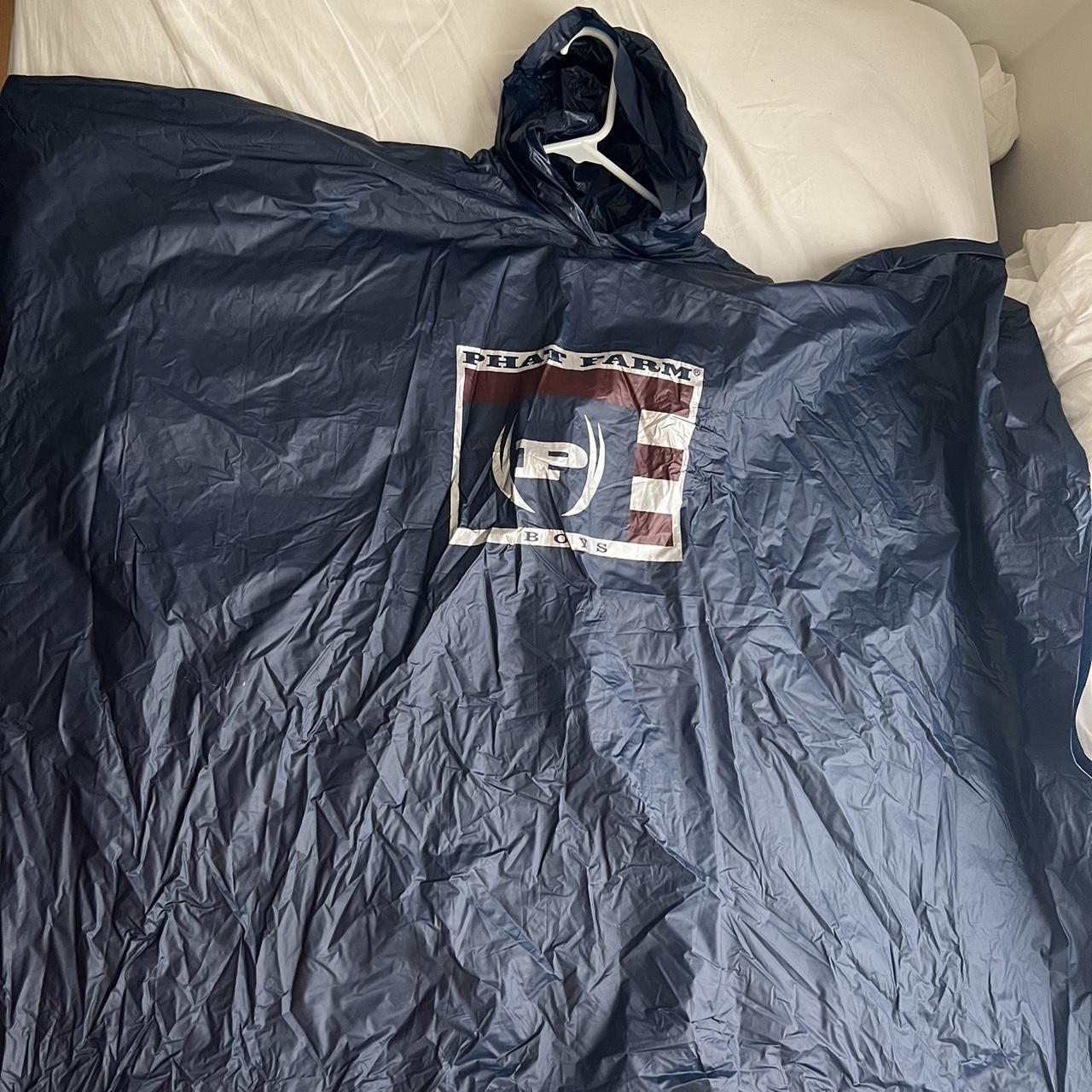 Phat farm navy blue rain poncho Depop