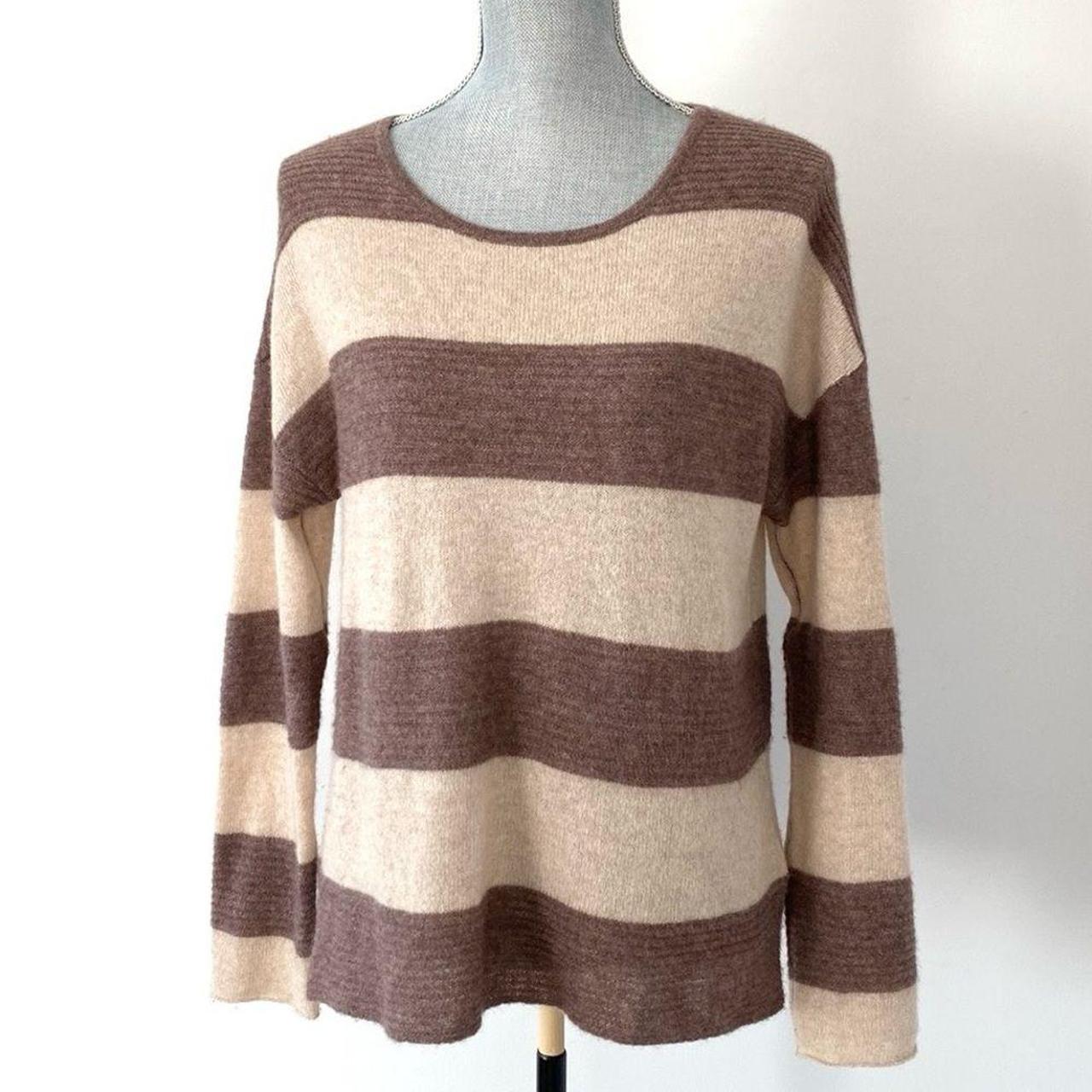 Source Unknown Women's Sweater - Brown/Cream - S … - image 1