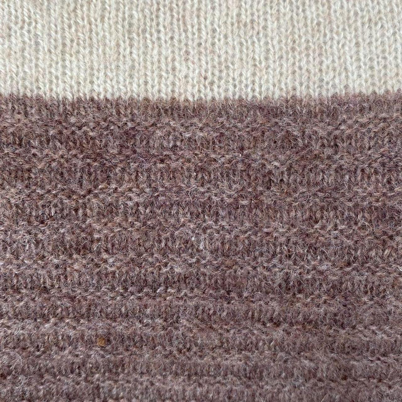 Source Unknown Women's Sweater - Brown/Cream - S … - image 8
