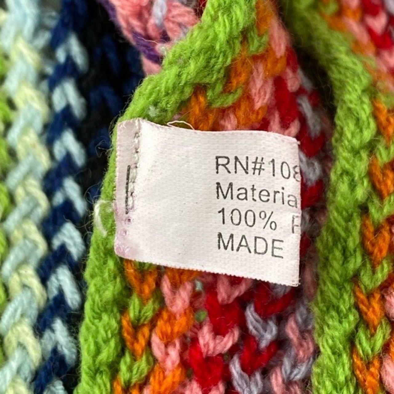 Source Unknown Women's Scarf - Red/Green – Vibran… - image 4