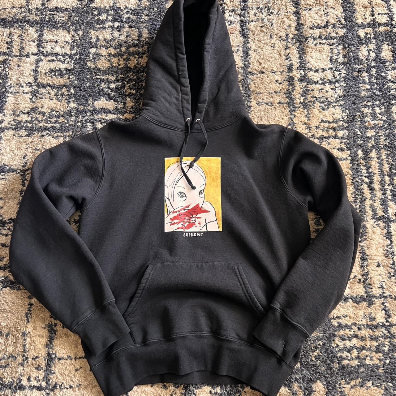 Supreme Black Hoodie black supreme hoodie supreme - Depop