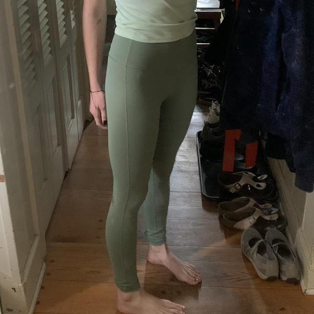 green ivivva leggings are super soft and great - Depop