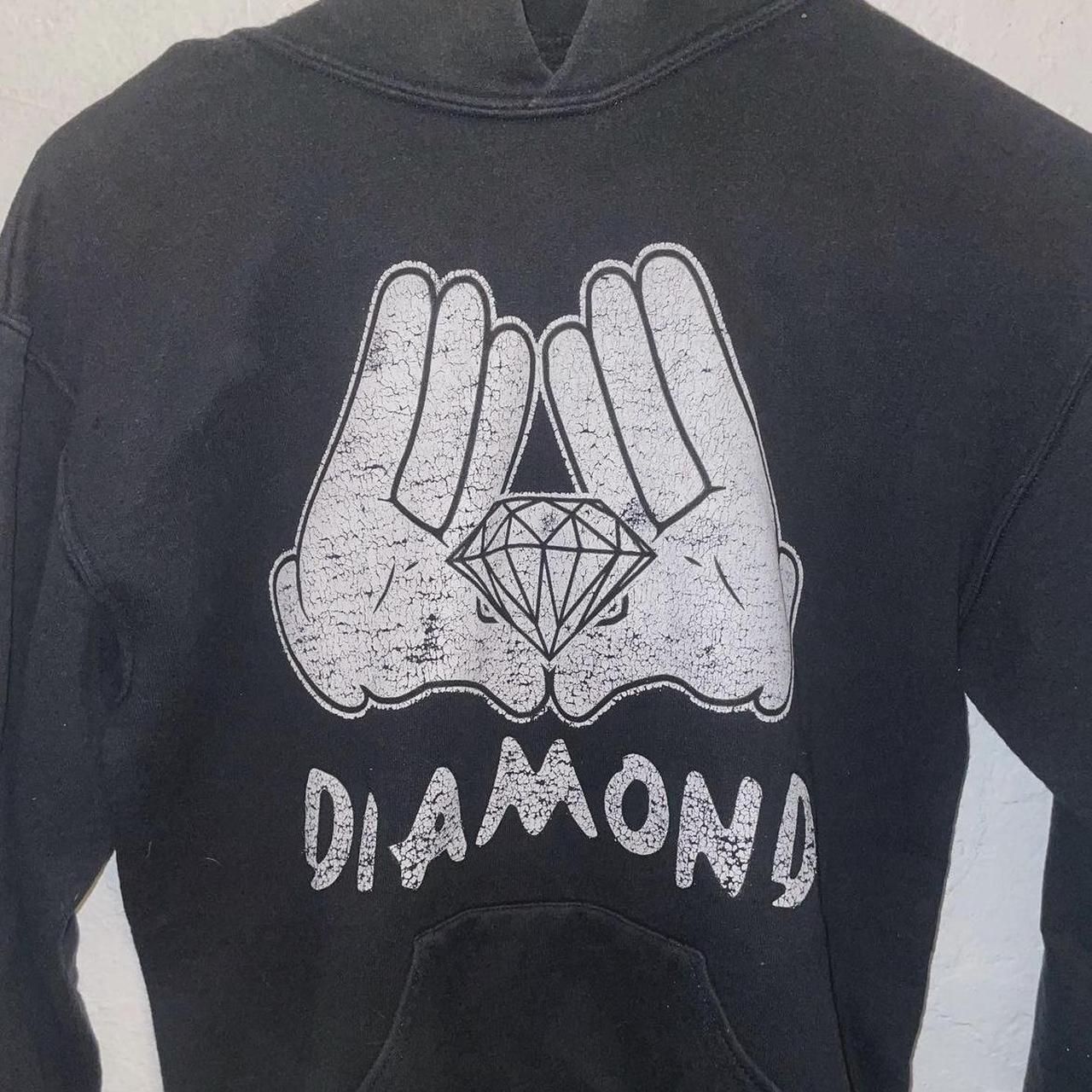 Diamond hot sale white hoodie