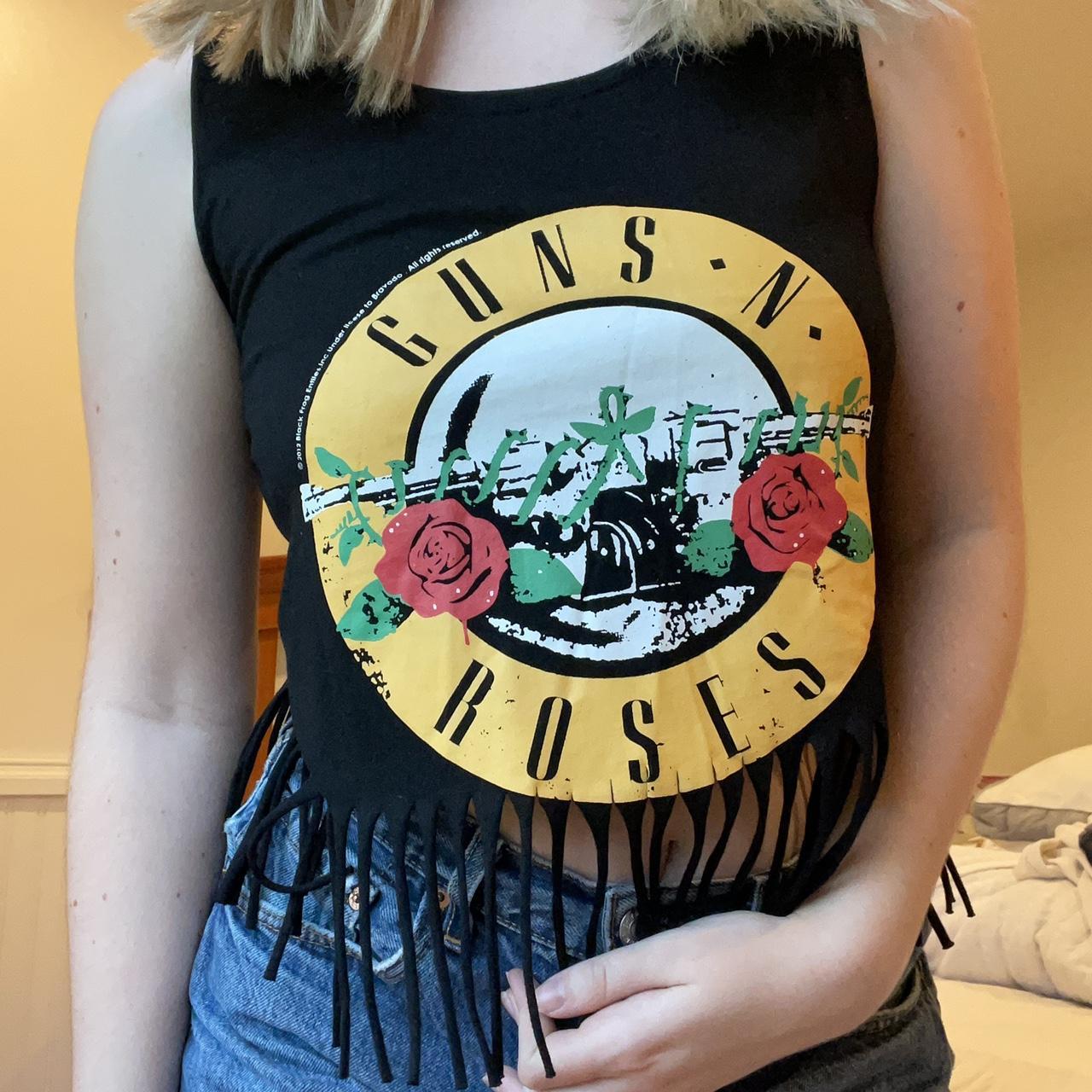boohoo GUNS N ROSES ガンズ・アンド・ローゼズ タンクトップ Guns N' Rosesガンズ・アンド・ローゼズタンクトップバンT両面