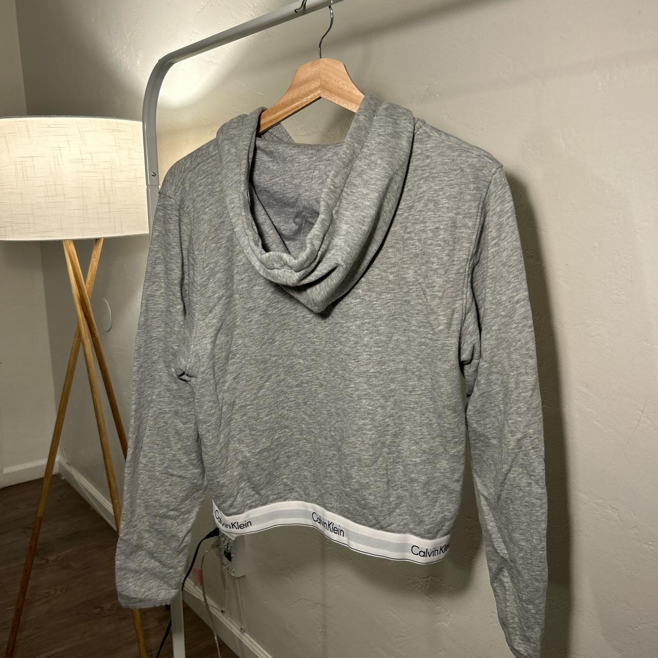 Clothing Womens Grey Calvin Klein Hoodie Clothing Calvin Klein