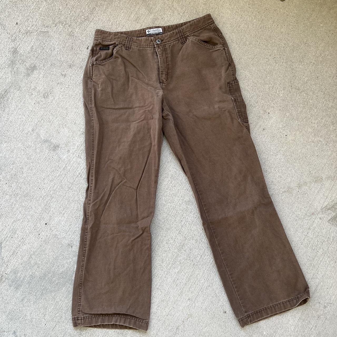 brown Columbia women’s workwear pants 12p. somewhat... - Depop