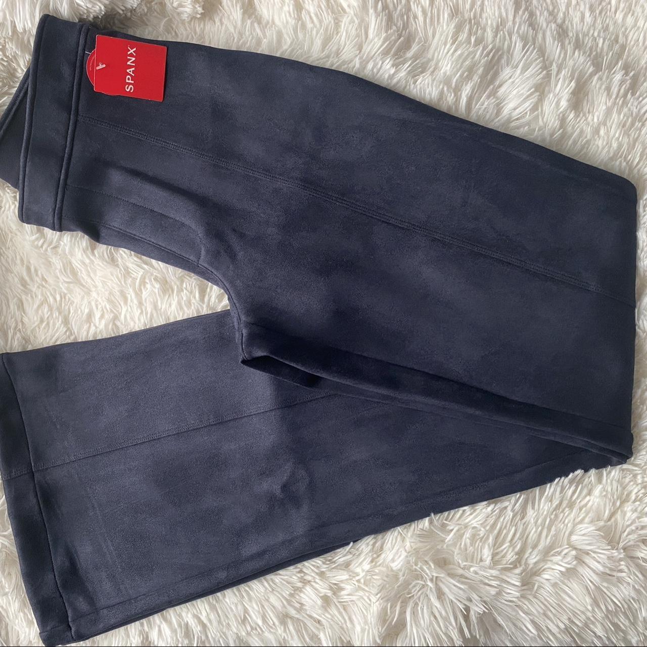 SPANX Faux Suede Fare Pant Classic Navy M New with - Depop
