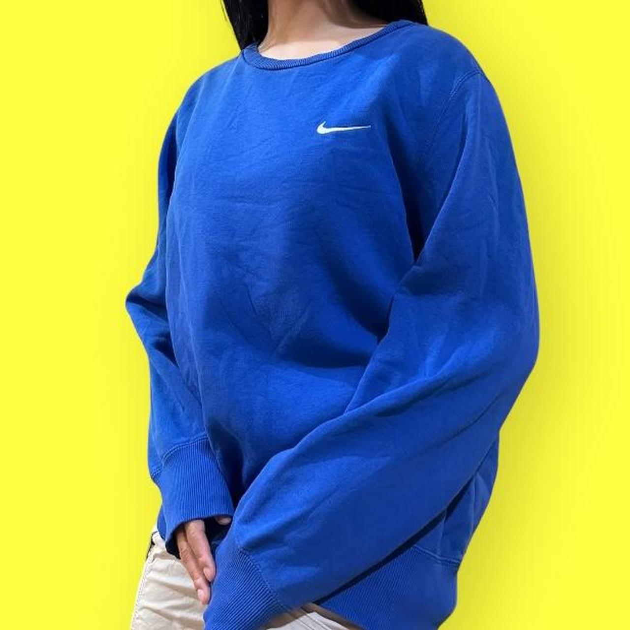 Vintage Blue Nike Crewneck blue color with