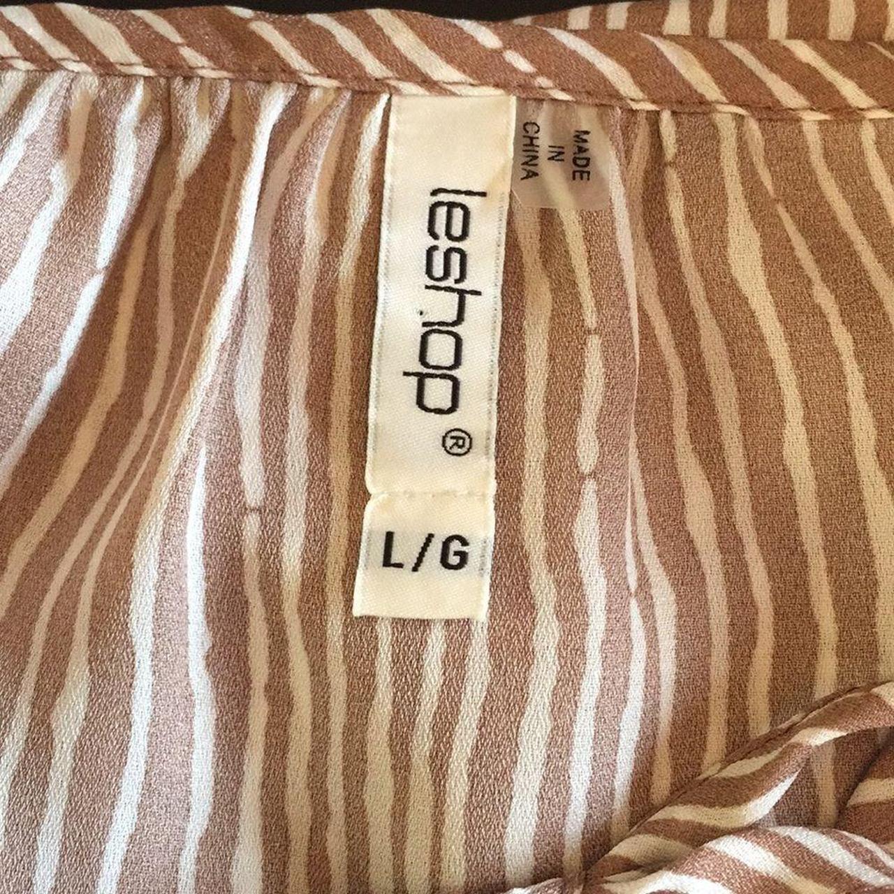 Source Unknown Women's Blouse - Cream/Brown - L –… - image 6