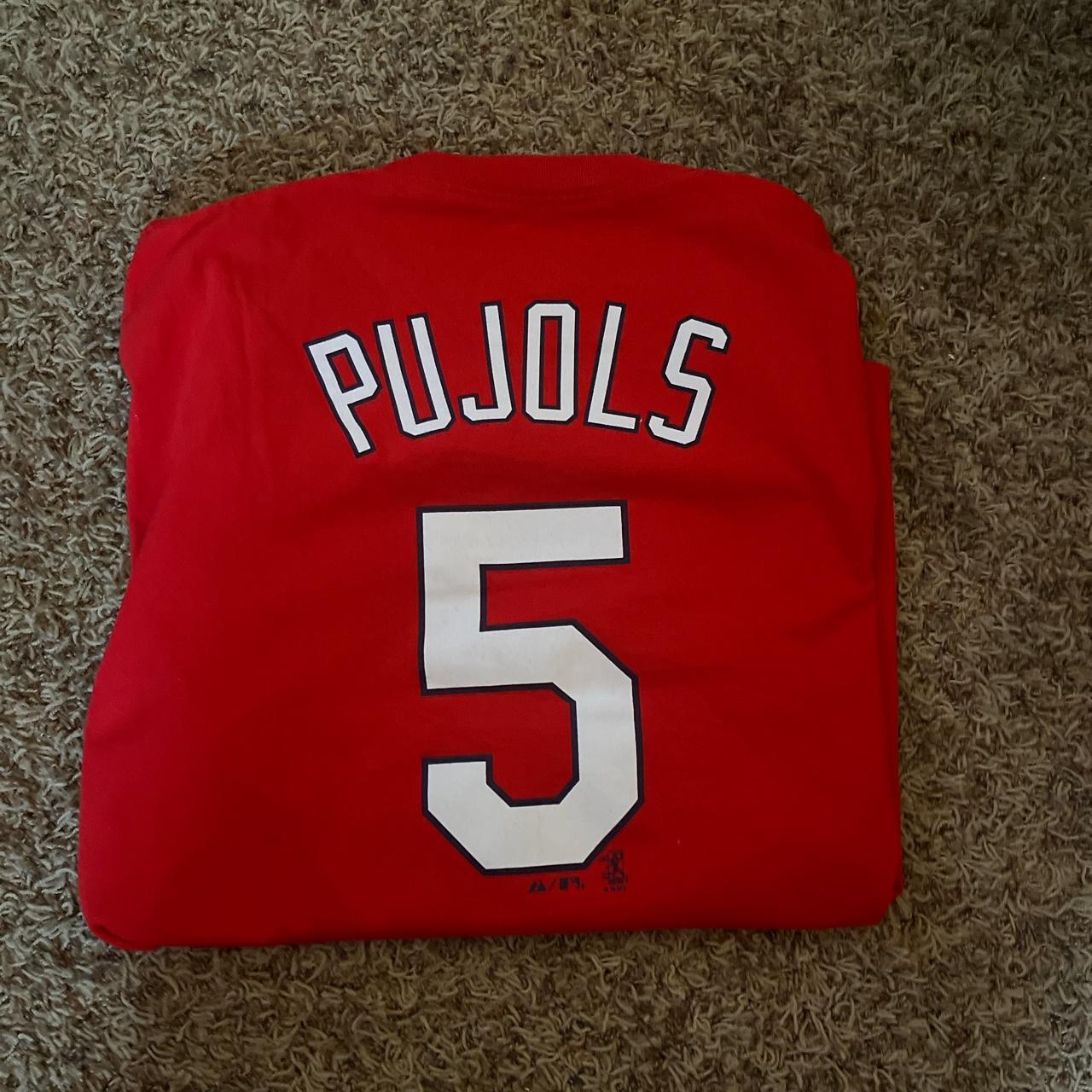 Red Angels Albert Pujols Jersey Tee Size L, - Depop