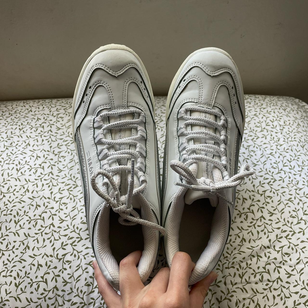 Women's White and Cream Trainers Depop