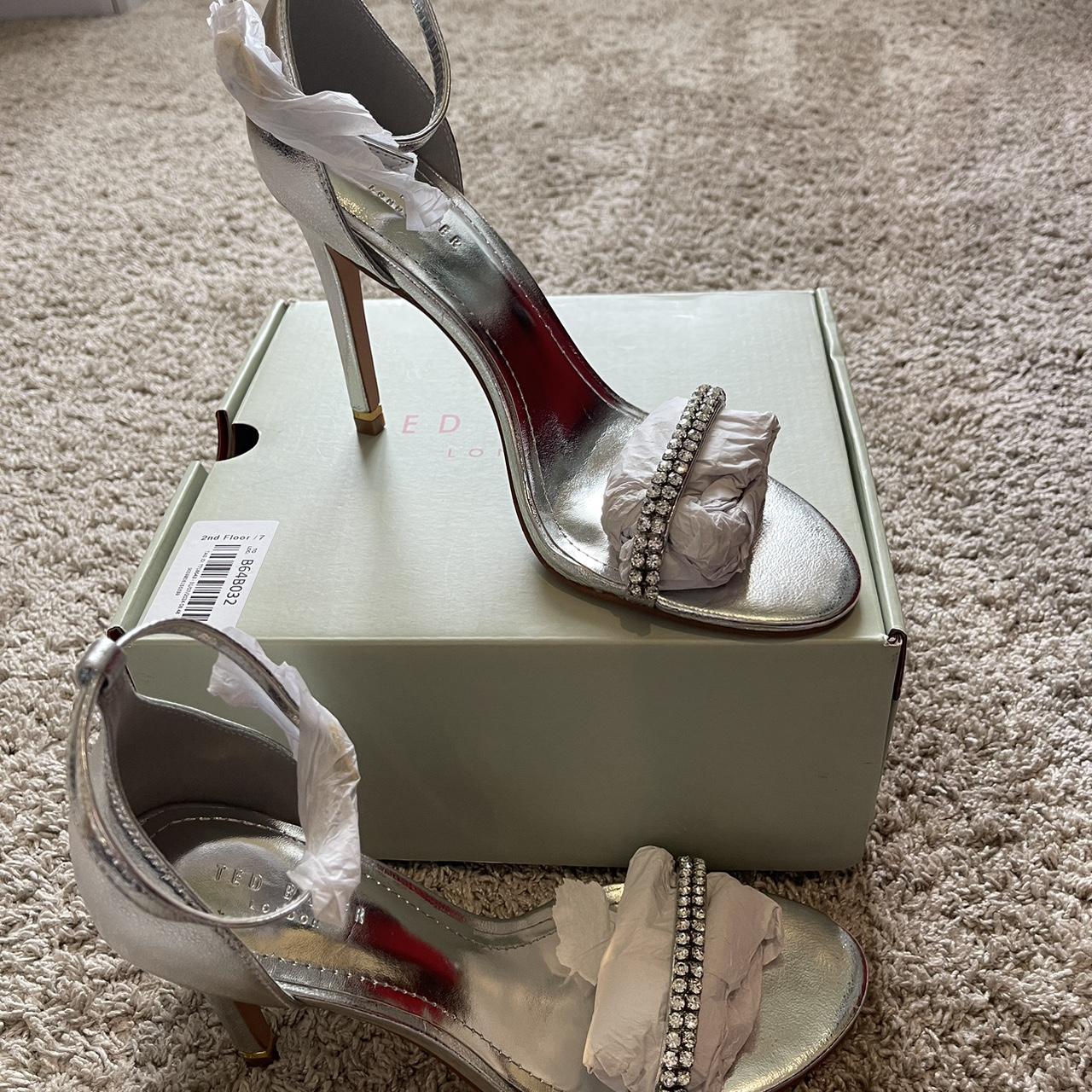 Ted baker silver sandals on sale