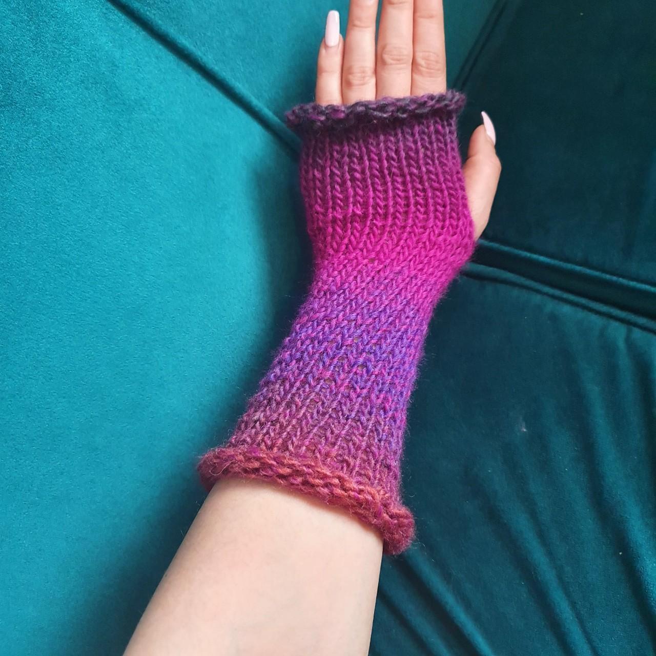 Handmade crochet arm warmer. Long sleeve gloves.... Depop
