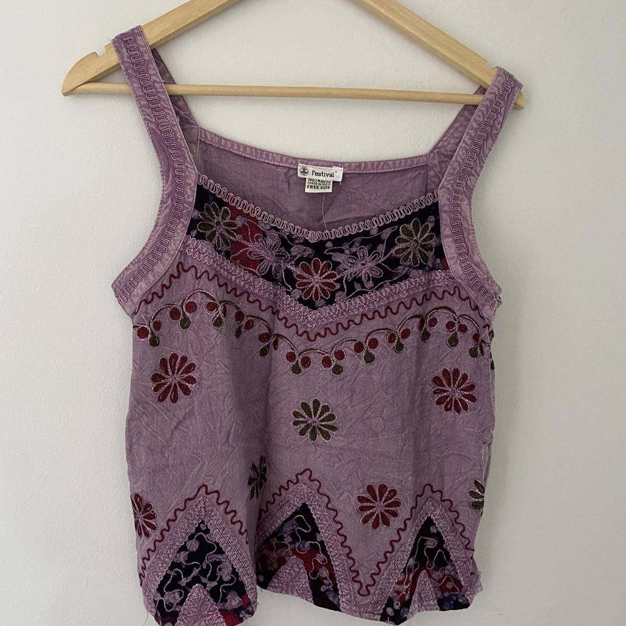 Women's Purple and Black Shirt | Depop