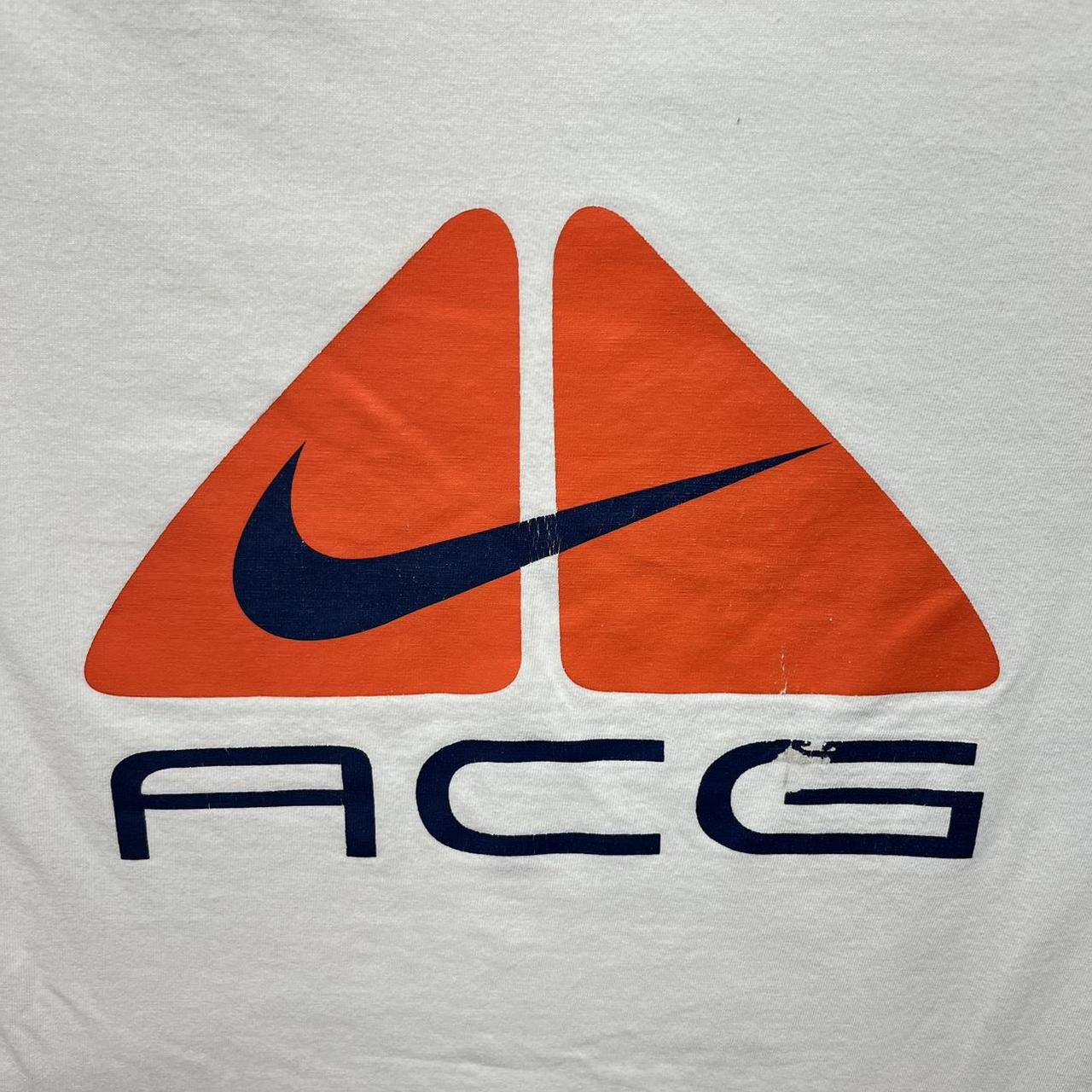 Rare Vintage NIKE ACG Swoosh Triangle Spell Out T | Depop
