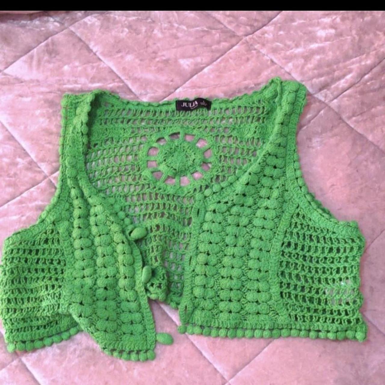Love J Women's Green Cardigan Depop