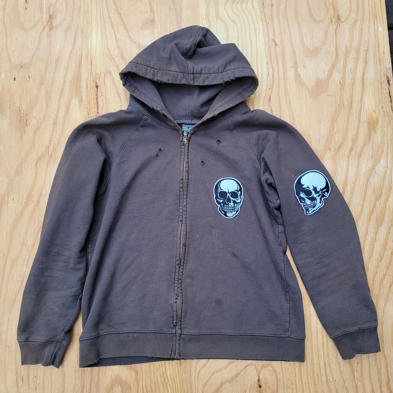 Number (n)ine double skull zip up #numbernine... - Depop