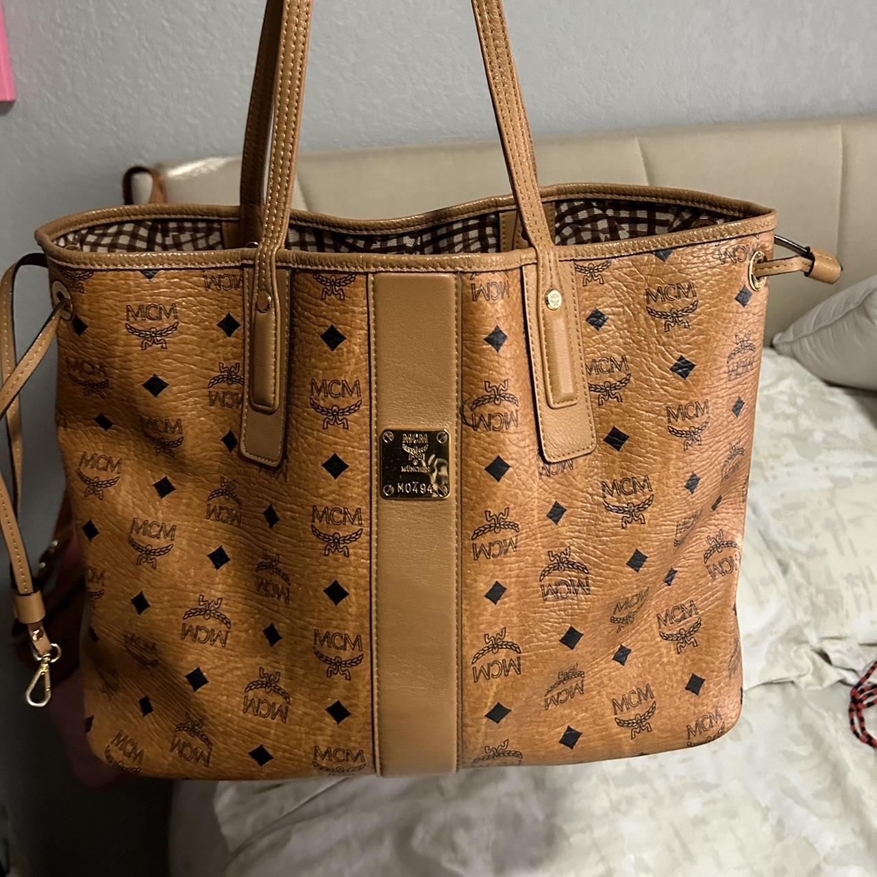 Mcm hotsell brown tote