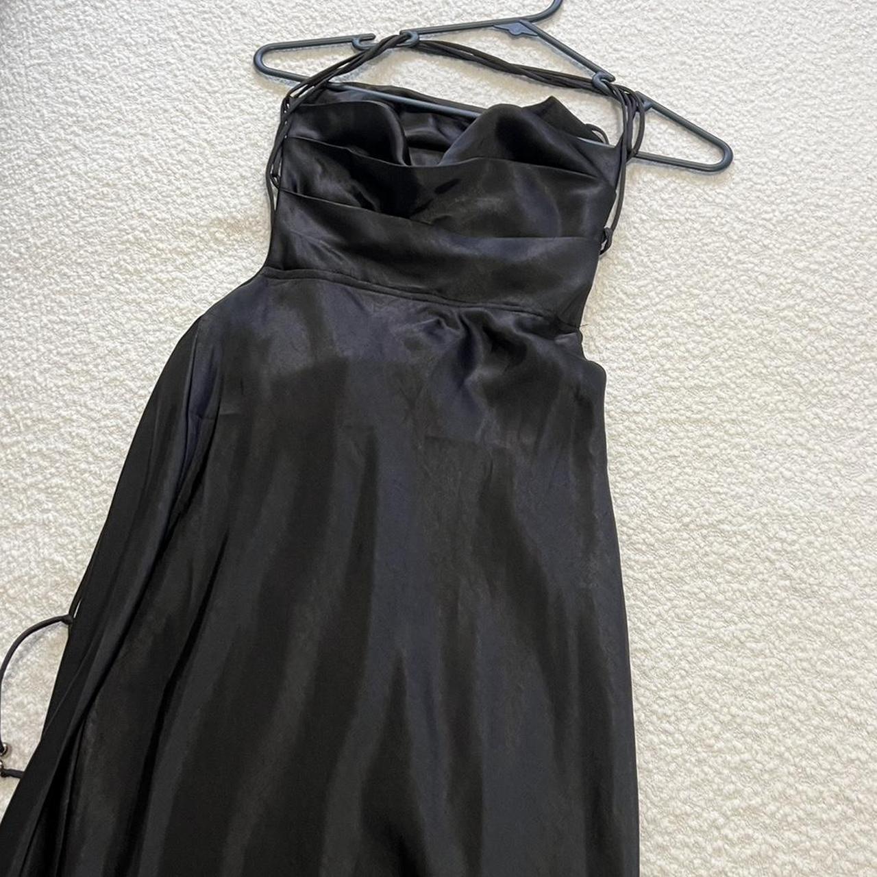 Amaroso black maxi dress Open back Brand new Size 8 - Depop