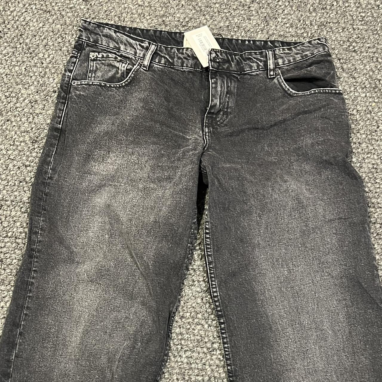 motel rocks parallel jeans in black size w34 l32 Depop