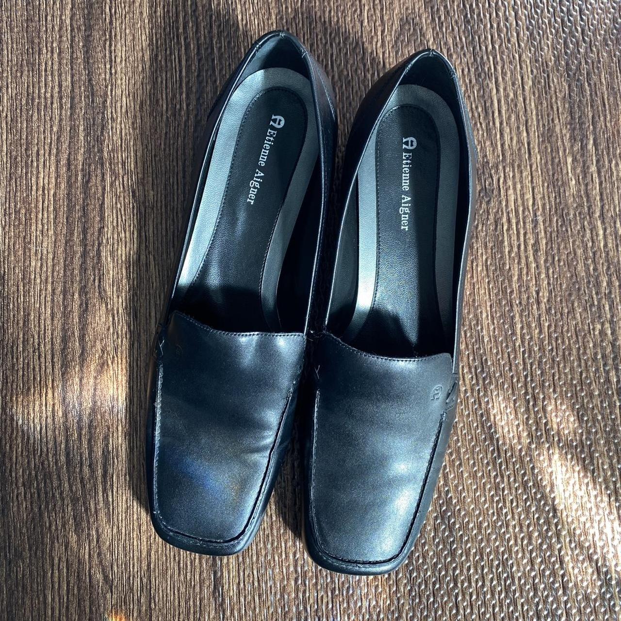 Ladies Vintage Etienne Aigner E bora Black Slip On Depop