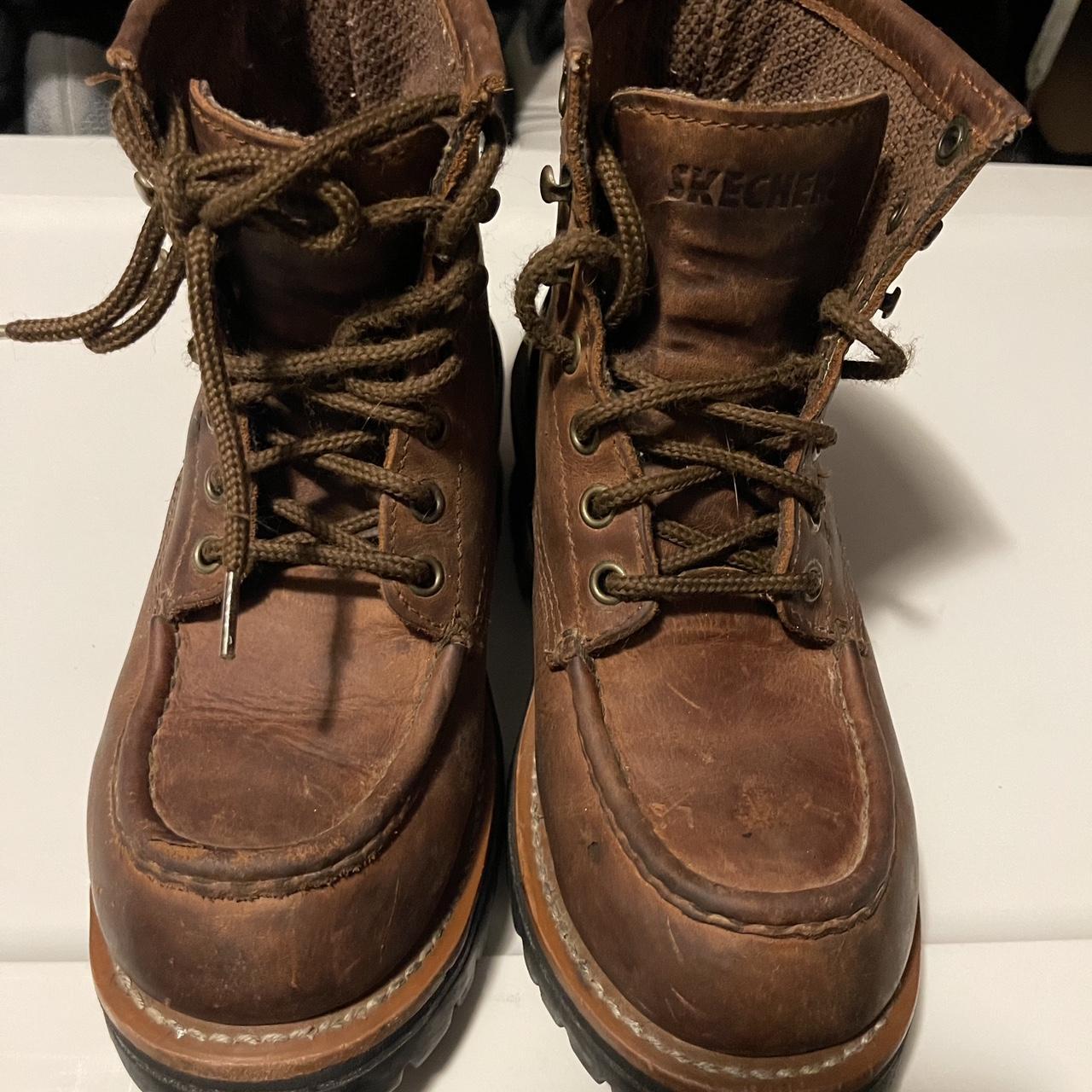 vintage 90s Skechers Laramie Engineer brown Depop