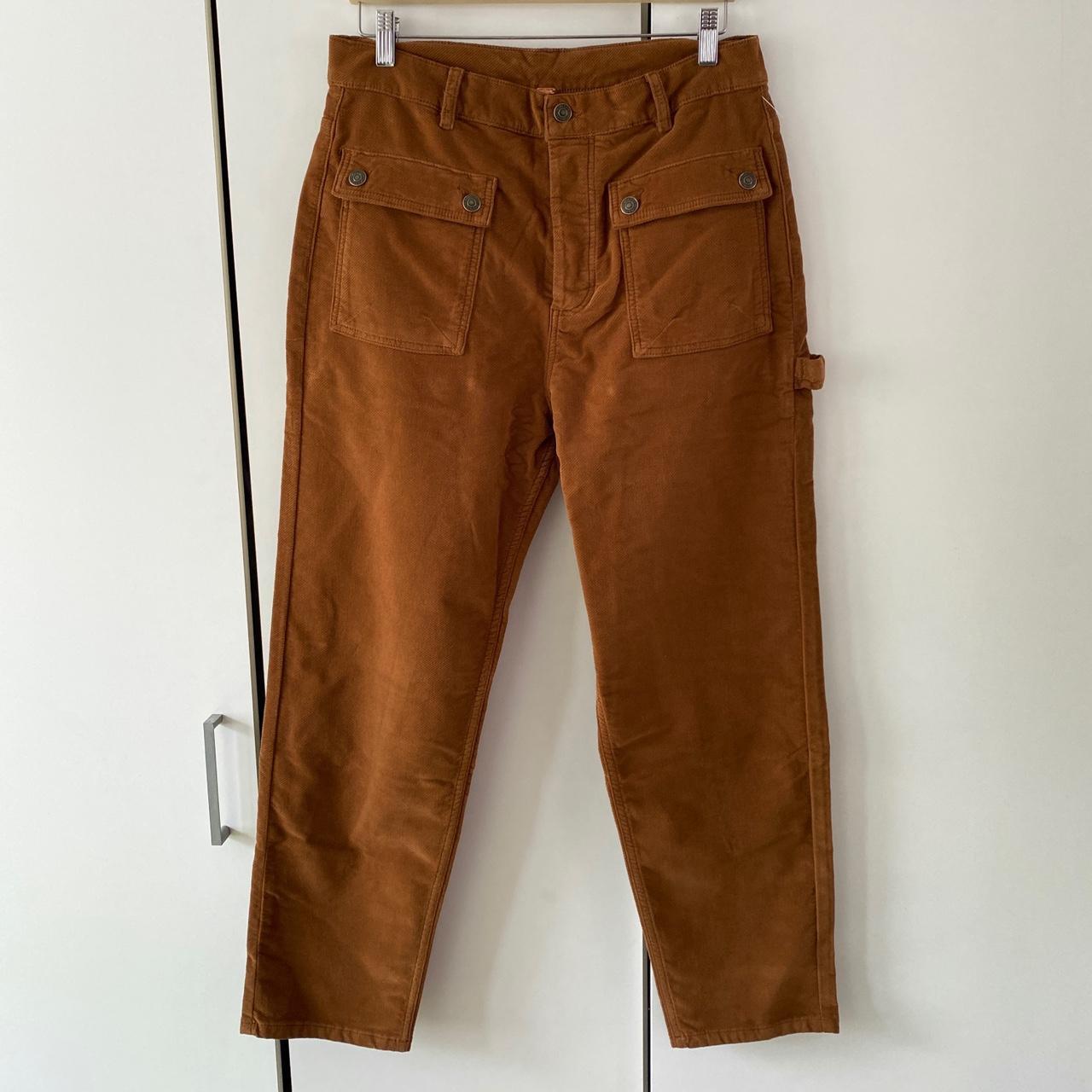 Paulius brown trousers in nubuck leather | TARA JARMON