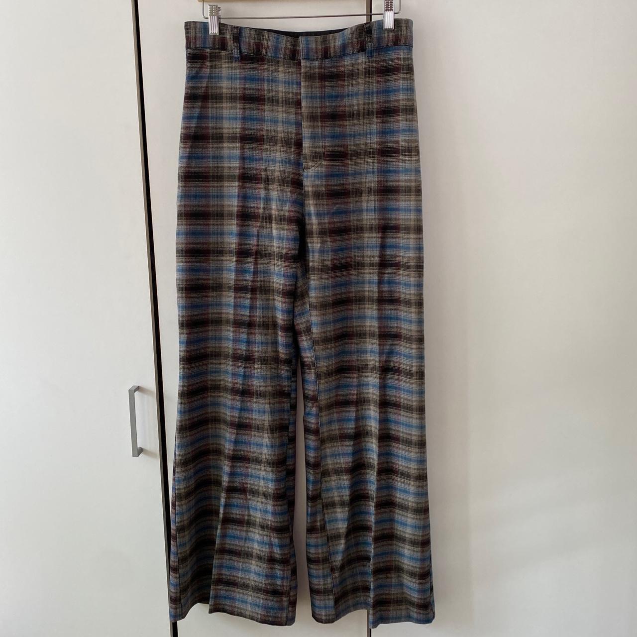 FREE PEOPLE Plaid Jules Pants UK Size 18