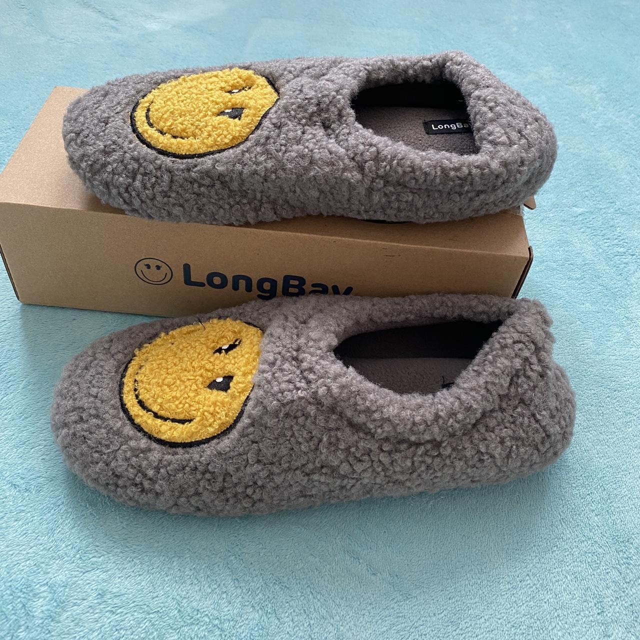 LongBay Women s Retro Happy Face Slippers Comfy Depop