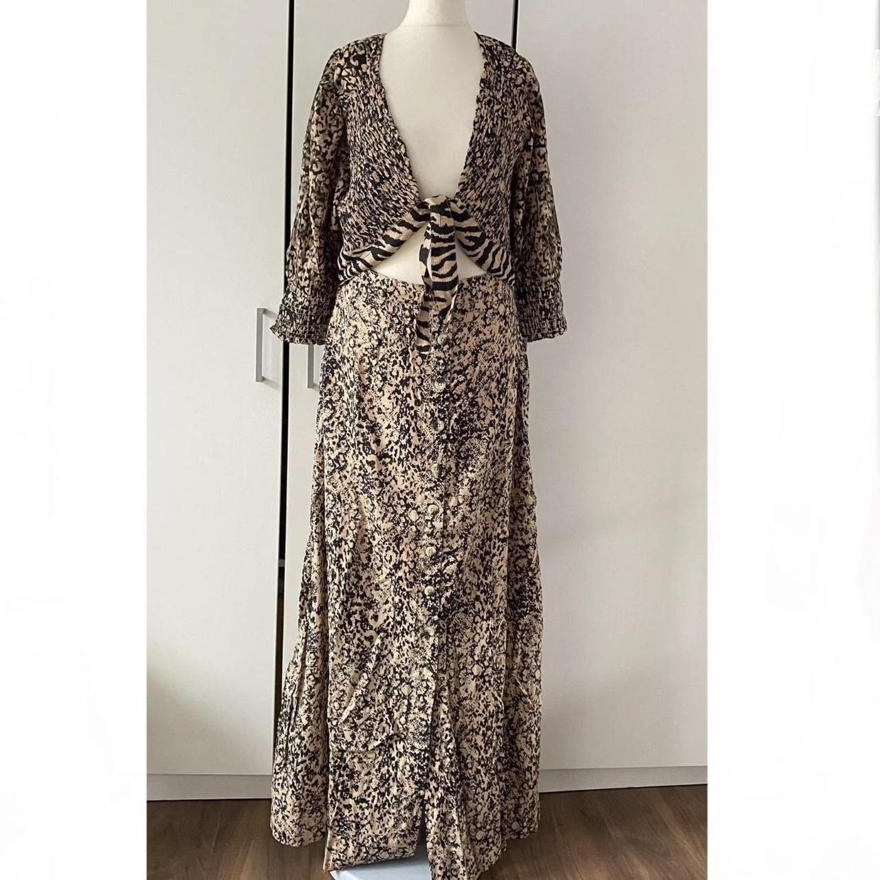 Free People - String of Hearts animal Print Dress hot