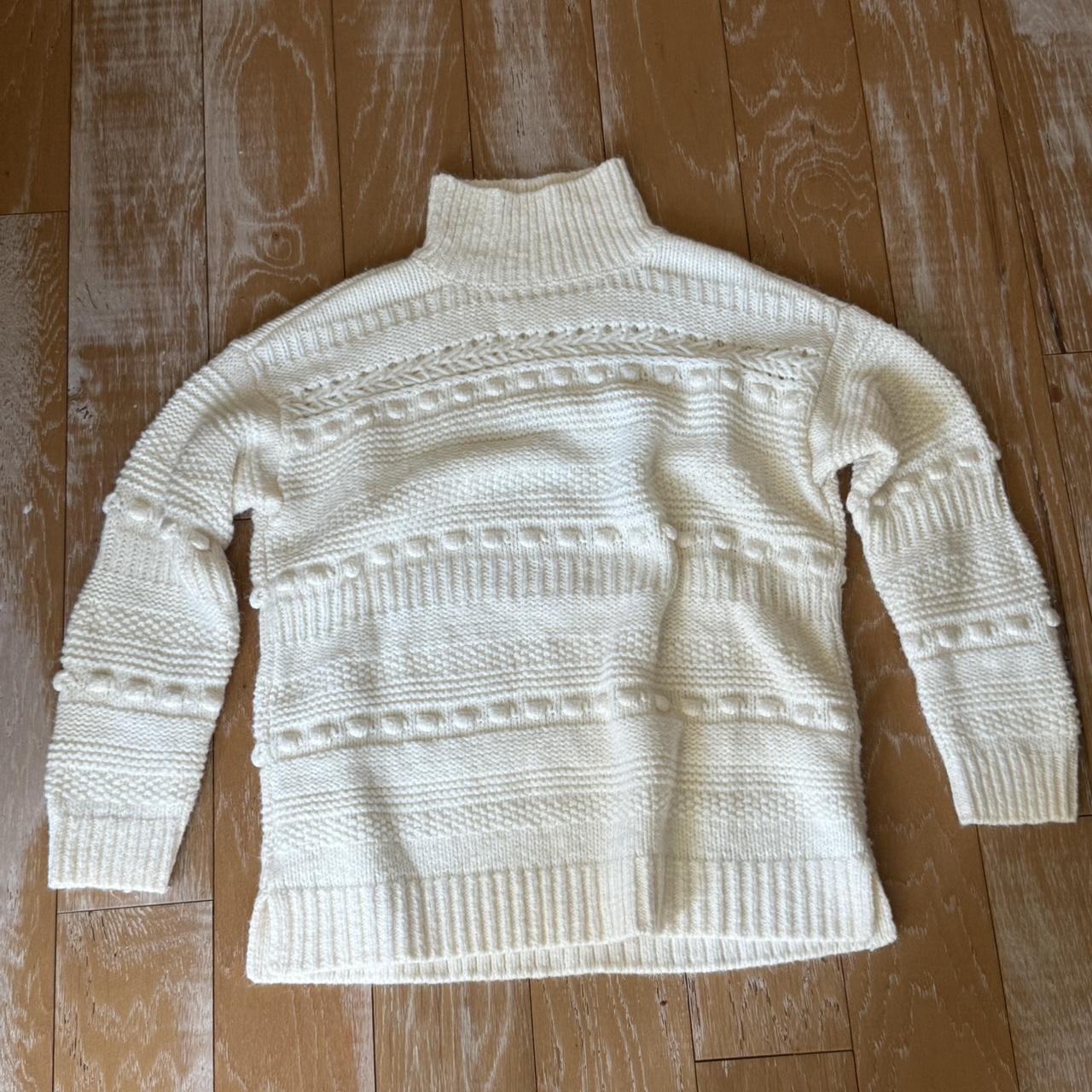 Lou & Grey Women's Sweater - Cream/White - M – lo… - image 1