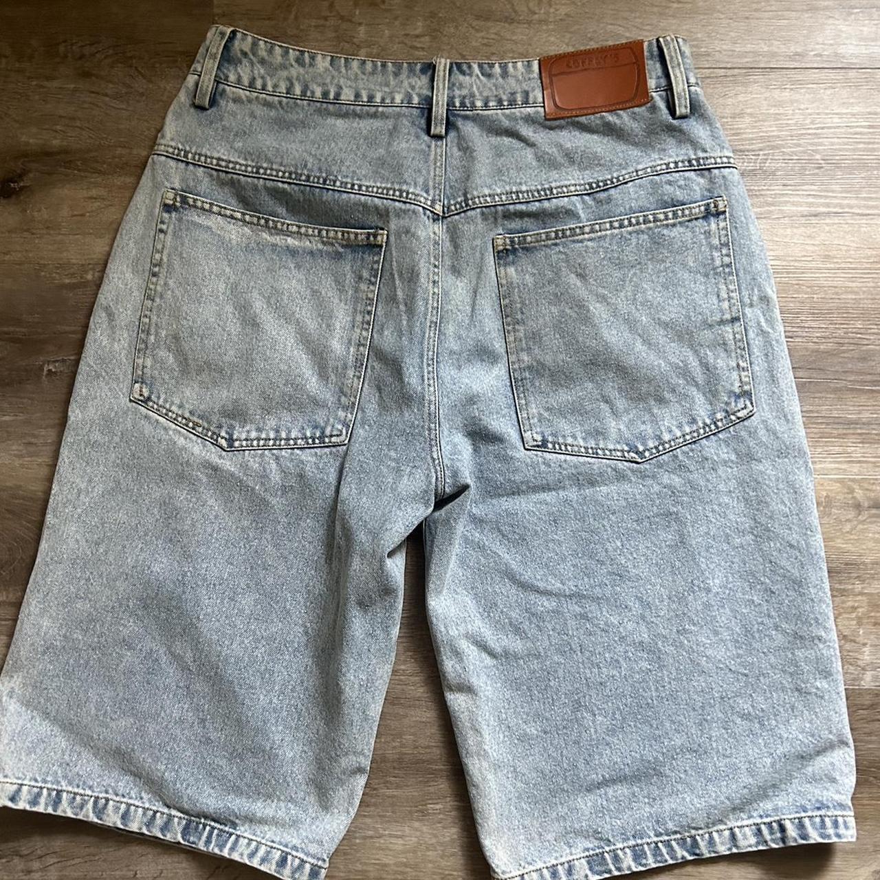 Coffeys jorts Washed blue Super baggy Super... - Depop