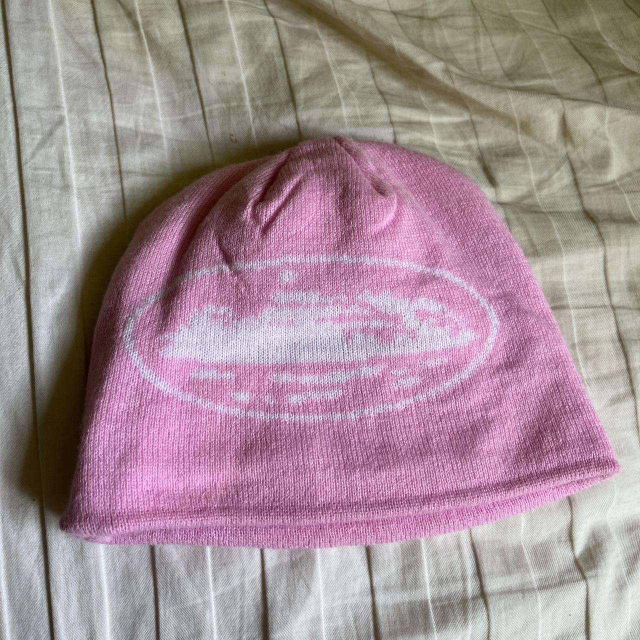 Corteiz Skully Beanie In Pink Brand New Warn A Few Depop