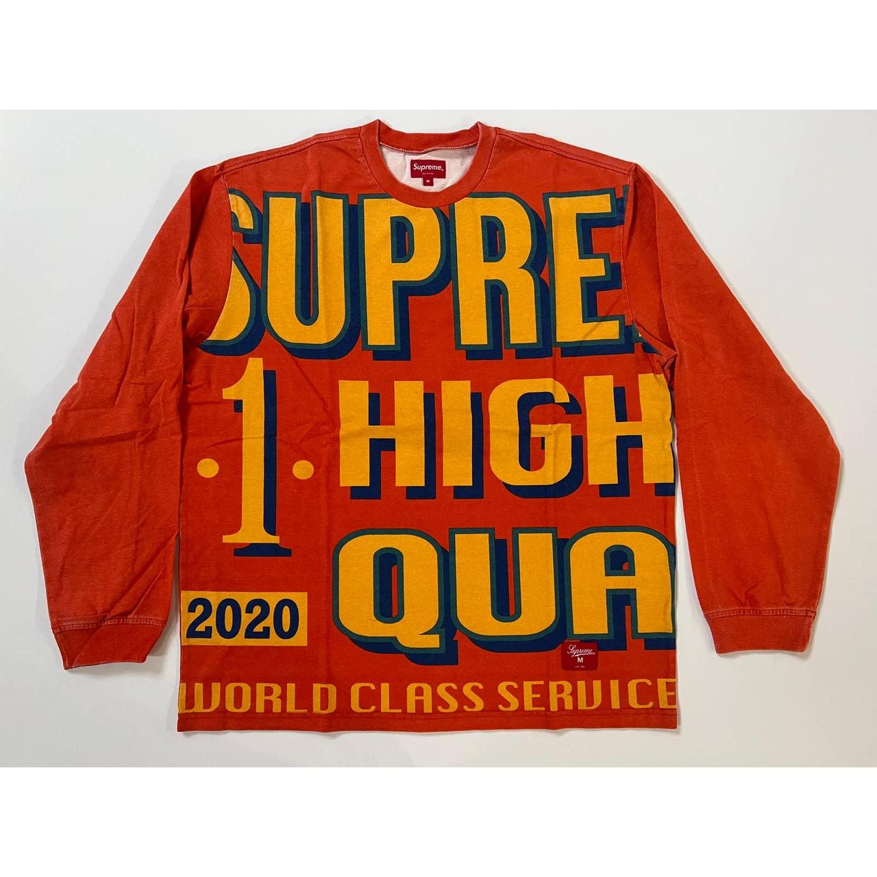 Supreme Men's World Class L/S Top Orange Size Medium... - Depop