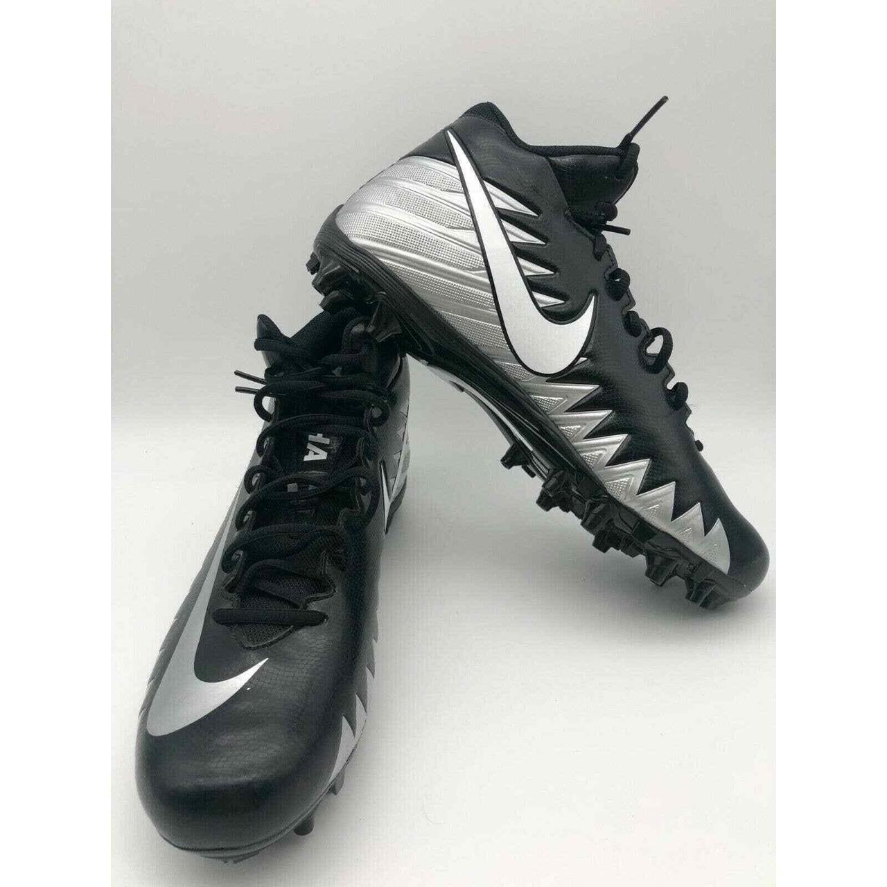 Nike Alpha Menace Elite Football Cleats red black - Depop