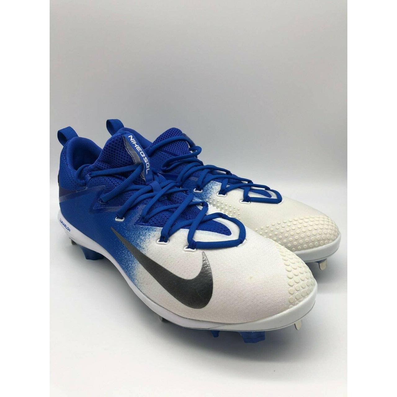 Nike Men's Lunar Vapor Ultrafly Elite 2 Baseball Cleats (10, Blue/Navy) 