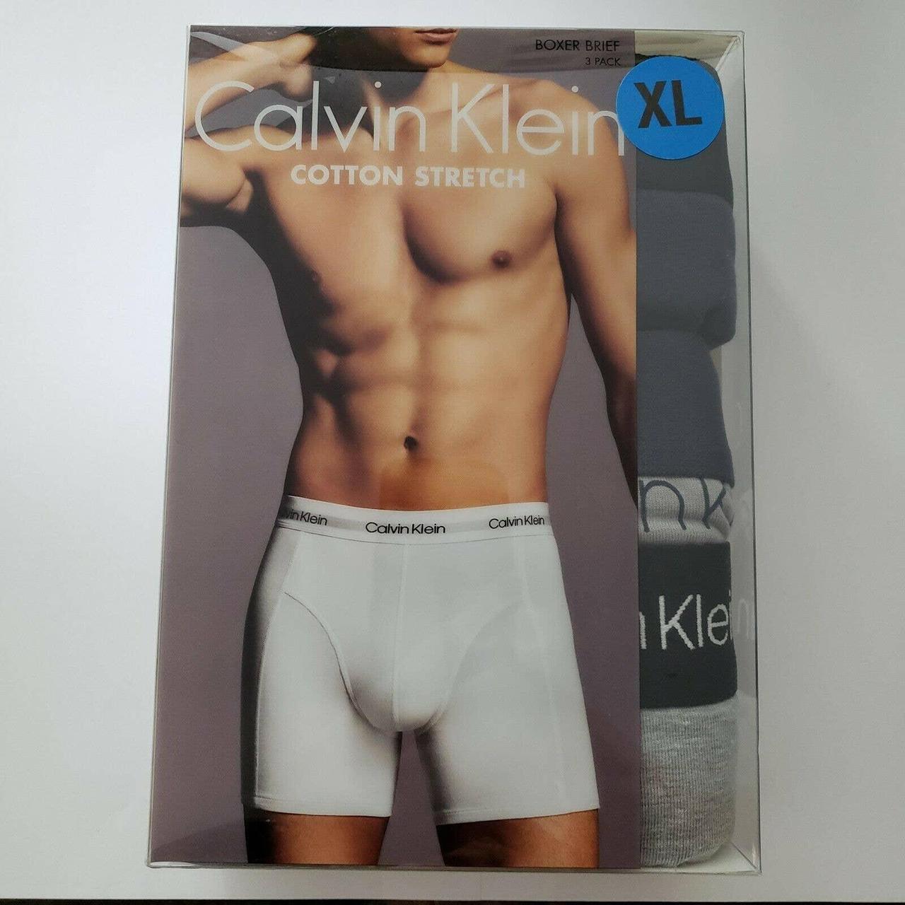 Calvin Klein Modern Cotton Stretch 3 Pack Boxer Brief in Black for Men